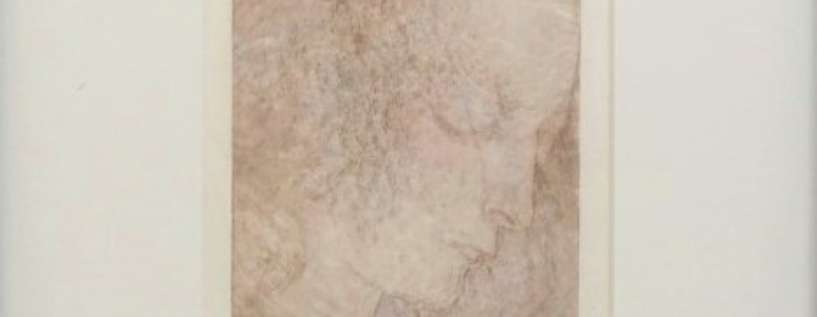 Elsa Nielsen - Efter Leonardo. Hndkoloreret radering