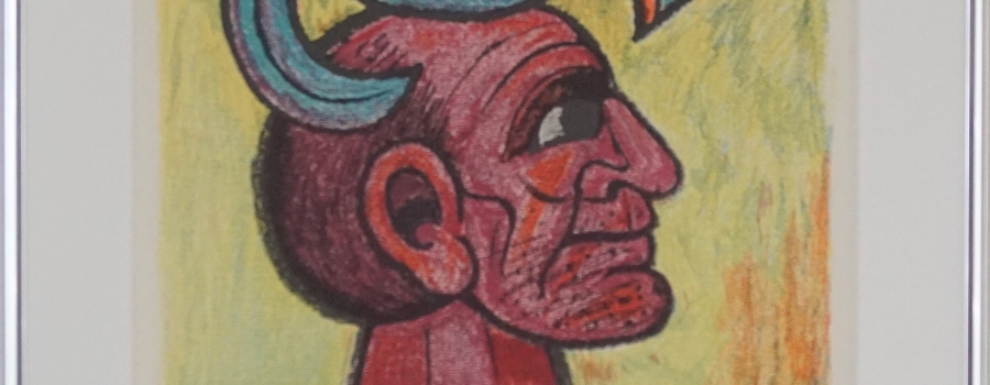 Henry Heerup - Inspirationsfuglen. Litografi,1965