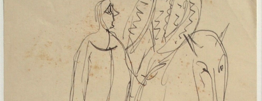 Vilhelm Lundstr�m - Romersk rytter. Blyantstegning 1918Vilhelm Lundstr�m - Romersk rytter. Blyantste