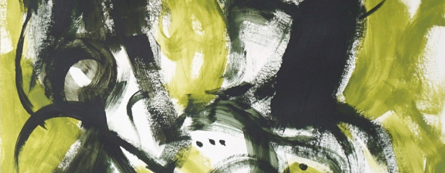 Mogens Andersen - Uden titel. Gouache p papir
