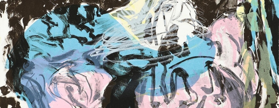 Per Kirkeby - Louisiana Mappen 1979, blad 1