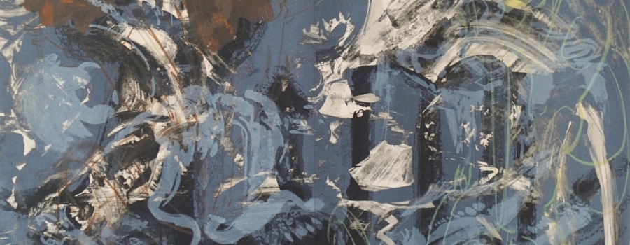 Per Kirkeby - Det genskabte kkken. Stentryk i to dele, 1980