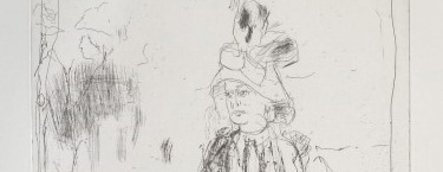 Preben Hornung - Figurkomposition. Radering 1986, 20/20